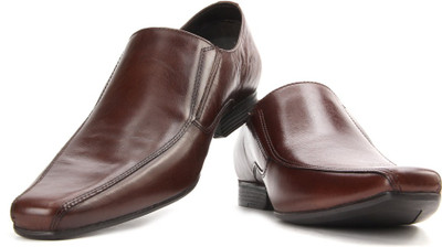 Red Tape Men Genuine Leather Slip On shoes For Men(Brown