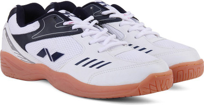 Nivia Hy-court Badminton Shoes For Men(White