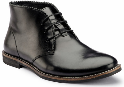 De Scalzo Italian Boots For Men(Black