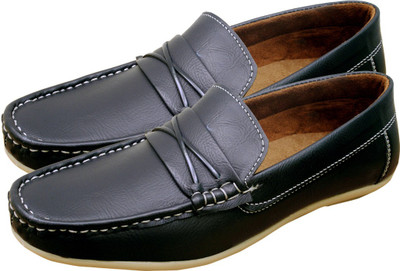 Lee Grip Loafers For Men(Black)
