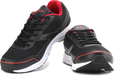 Fila Hammer Running Shoes For Men(Black, Blk;red