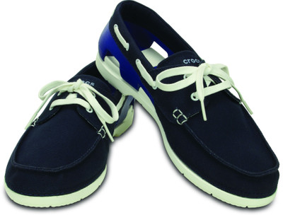 Crocs Casual Lace up For Men(Blue, Navy::white