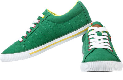 Sparx Stylish Green & Yellow Sneakers For Men(Green