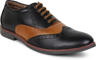 Adreno Dune Lace Up For Men(Black, Tan