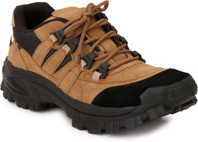 Menfolks Hiking & Trekking Shoes For Men(Tan, Black
