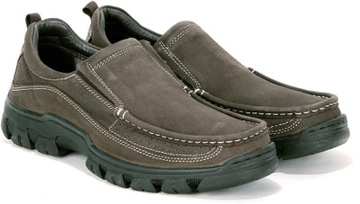 Lee Cooper Men Genuine Leather Casual Shoes For Men(Brown)