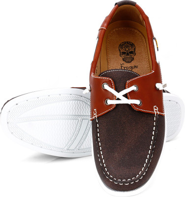 Froskie Casual Smart Party Wear Loafers Sneakers For Men(Brown)