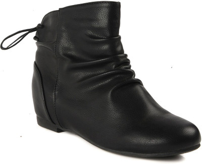Flat n Heels Boots For Women(Black)