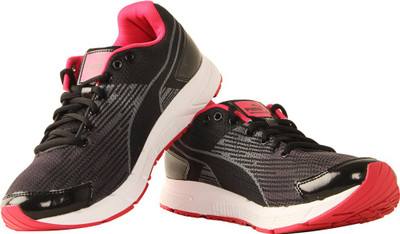 Puma Running Shoes For Women(Black, Black-silver-virtual pink