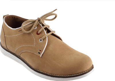 Chamois Casual Shoes For Men(Brown), Beige