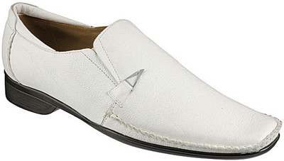Metro Formal Slip On Shoes For Men(White, 16;white