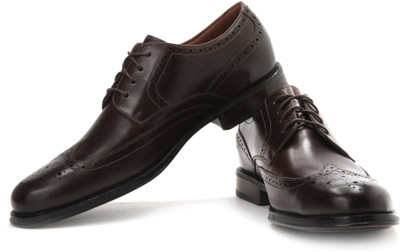 Clarks Dino Limit Party Wear For Men(Brown, Ebony leathe