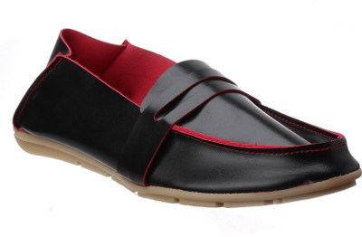 Stylon Loafers For Men(Black, Multicolour