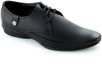 Faces By Devils Tucana Black Lace Up Shoes For Men(Black)