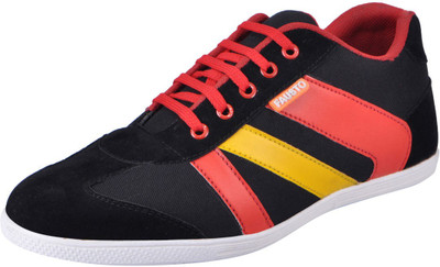 FAUSTO Red Men's Sneakers For Men(Red)