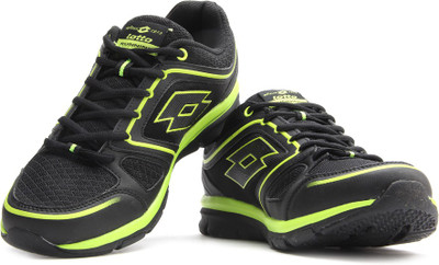 Lotto ANDROMEDA III Running Shoes For Men(Black, Green, Black/lime