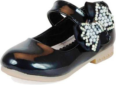 Glinchy Synthetic Black Comfortable Solids Bellies Bellies For Women(Black