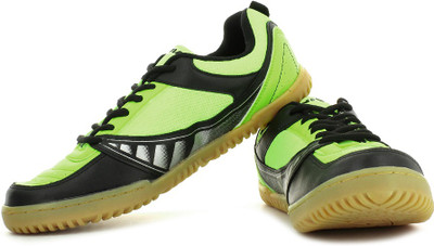 Nivia Glider Men Tennis Shoes For Men(Black, Green, Florocent/green/black