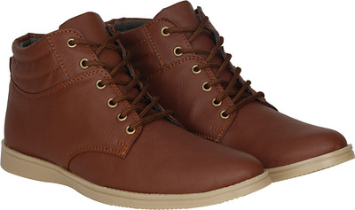 Kraasa Unbeatable Boots For Men(Burgundy