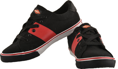 Sparx Canvas Shoes For Men(Black, Red