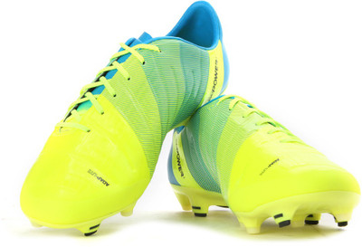 Puma evoPOWER 1.3 FG Men Football Studs For Men(Blue, Yellow, Safety yellow-black-atomic blue