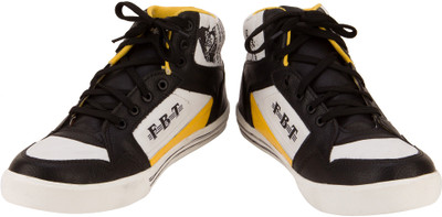 FBT Casual Shoes For Men(Black), Black-white-yellow