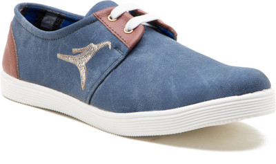 Iroo Canvas Shoes For Men(Black