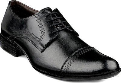 Escaro Leather Lace Up For Men(Black