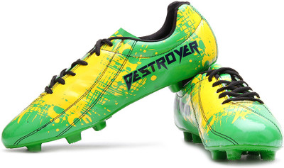 Nivia Destroyer Brasil Men Football Studs For Men(Green, Green/yell