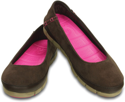 Crocs Bellies For Women(Brown, Mahogany/khaki