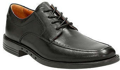 Clarks Lace up For Men(Black, Black leather