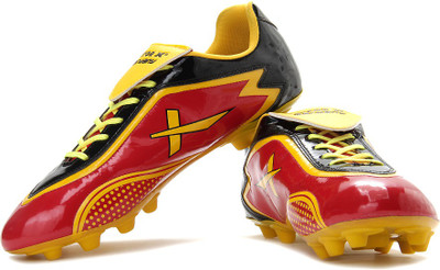 Vector X Germany Football Shoes For Men(Black, Red, Yellow, Red;ylw;black