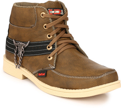 Knoos Hunk Boots For Men(Beige