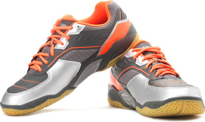 Yonex Ultima 87 PRO LTD Badminton Shoes For Men(Orange, Grey, Silver), Grey;orange