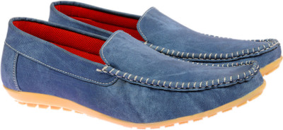 Vedano Denim Shoes Loafers For Men(Blue
