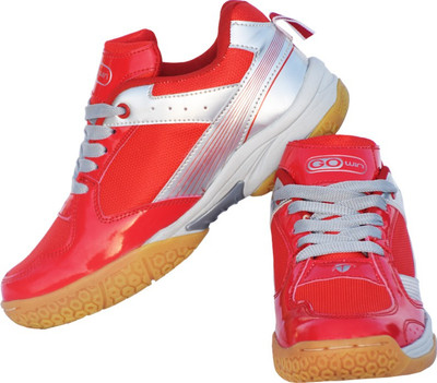 Gowin Neo Grip Badminton Shoes For Men(Red, Grey)