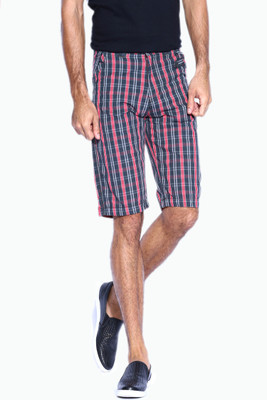 Sports 52 Wear Checkered Men's Grey Basic Shorts