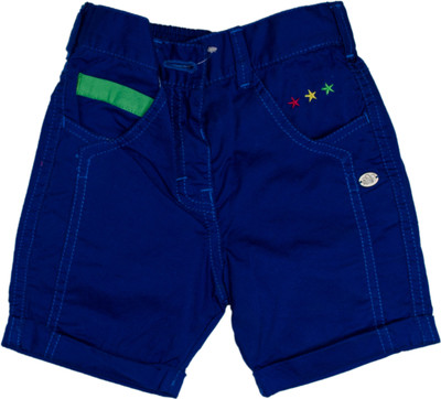 FS Mini Klub Short For Girls Cotton(Blue, Pack of 1, Imperialblue
