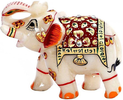 Pooja Creation Elephent With Beautiful Desine And Color Proper Decorative Showpiece - 11 cm(Stoneware, White)
Pooja Creation Elephent With Beautiful Desine And Color Proper Decorative Showpiece - 11 cm(Stoneware, White)