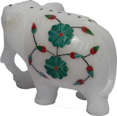 Artist Haat Makrana Marble Inlay Elephant Decorative Showpiece - 8 cm(Stoneware, Multicolor)
Artist Haat Makrana Marble Inlay Elephant Decorative Showpiece - 8 cm(Stoneware, Multicolor)