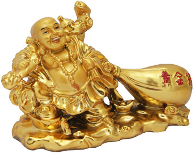 DivyaMantra Feng Shui Laughing Buddha Holding Sack Decorative Showpiece - 11 cm(Polyresin, Multicolor)
DivyaMantra Feng Shui Laughing Buddha Holding Sack Decorative Showpiece - 11 cm(Polyresin, Multicolor)