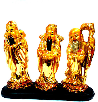 Anjalika Feng Shui Fuk Luk Sau Gold Decorative Showpiece - 9 cm(Polyresin, Gold)
Anjalika Feng Shui Fuk Luk Sau Gold Decorative Showpiece - 9 cm(Polyresin, Gold)
