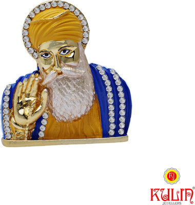 Kulin Guru Nanak Dev Ji Idol For Car Dashboard | Home Décor | Gifting Decorative Showpiece - 6 cm(Gold Plated, Multicolor)
Kulin Guru Nanak Dev Ji Idol For Car Dashboard | Home Décor | Gifting Decorative Showpiece - 6 cm(Gold Plated, Multicolor)