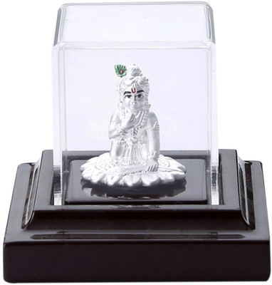 Siri Creations 999 pure silver Krishna with acralyic base Decorative Showpiece - 6 cm(Silver, Silver)
Siri Creations 999 pure silver Krishna with acralyic base Decorative Showpiece - 6 cm(Silver, Silver)