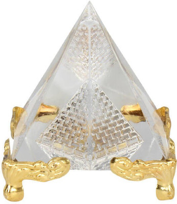 BuyRudraksha Fengshui Transparent Crystal Pyramid with Golden Stand Decorative Showpiece - 5.84 Cm(Crystal, Clear, Gold)
BuyRudraksha Fengshui Transparent Crystal Pyramid with Golden Stand Decorative Showpiece - 5.84 Cm(Crystal, Clear, Gold)