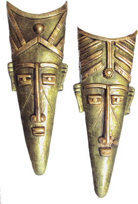 Hand Artz Terracotta Home Decorative King Queen Pair Mask Wall Hanging Decorative Showpiece - 30 cm(Terracotta, Green)
Hand Artz Terracotta Home Decorative King Queen Pair Mask Wall Hanging Decorative Showpiece - 30 cm(Terracotta, Green)