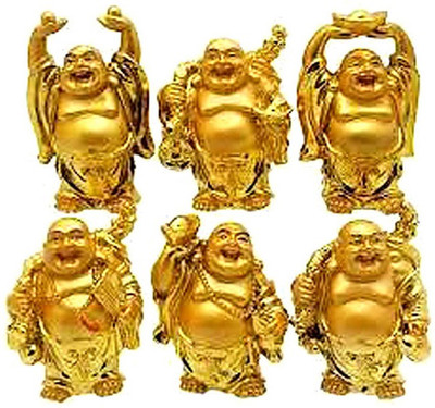 ShubhBhakti 6 Pc Laughing Buddha For Happiness Decorative Showpiece - 4 cm(Polyresin, Gold)
ShubhBhakti 6 Pc Laughing Buddha For Happiness Decorative Showpiece - 4 cm(Polyresin, Gold)