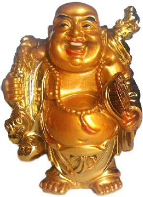 Divine Temples Auspicious Fengshui Laughing Buddha Decorative Showpiece - 9 cm(Polyresin, Gold)
Divine Temples Auspicious Fengshui Laughing Buddha Decorative Showpiece - 9 cm(Polyresin, Gold)