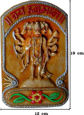 Megifting Shree Panchmukhi Hanuman-Wall Hanging Decorative Showpiece - 19 cm(Polyresin, Multicolor)
Megifting Shree Panchmukhi Hanuman-Wall Hanging Decorative Showpiece - 19 cm(Polyresin, Multicolor)