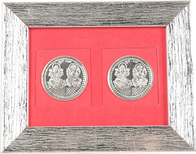 Jewel Fuel Laxmi Ganesha Silver 2 Coin Frame Decorative Showpiece - 10 cm(Silver Finish, Silver)
Jewel Fuel Laxmi Ganesha Silver 2 Coin Frame Decorative Showpiece - 10 cm(Silver Finish, Silver)